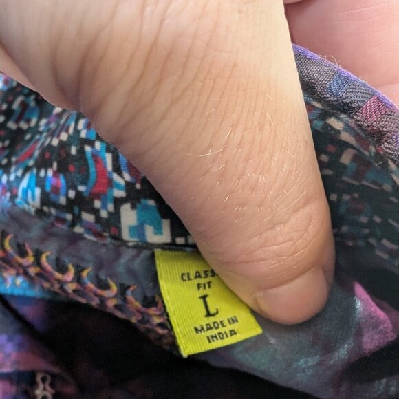 Robert Graham Men's Checkered Classic Fit Button Up Long Sleeve Shirt Size L - Picture 4 of 7